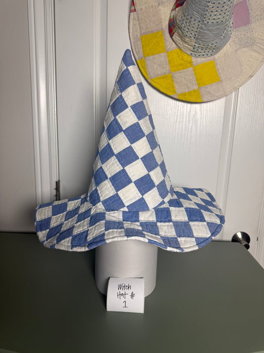 Vintage Quilted Witch Hat #1