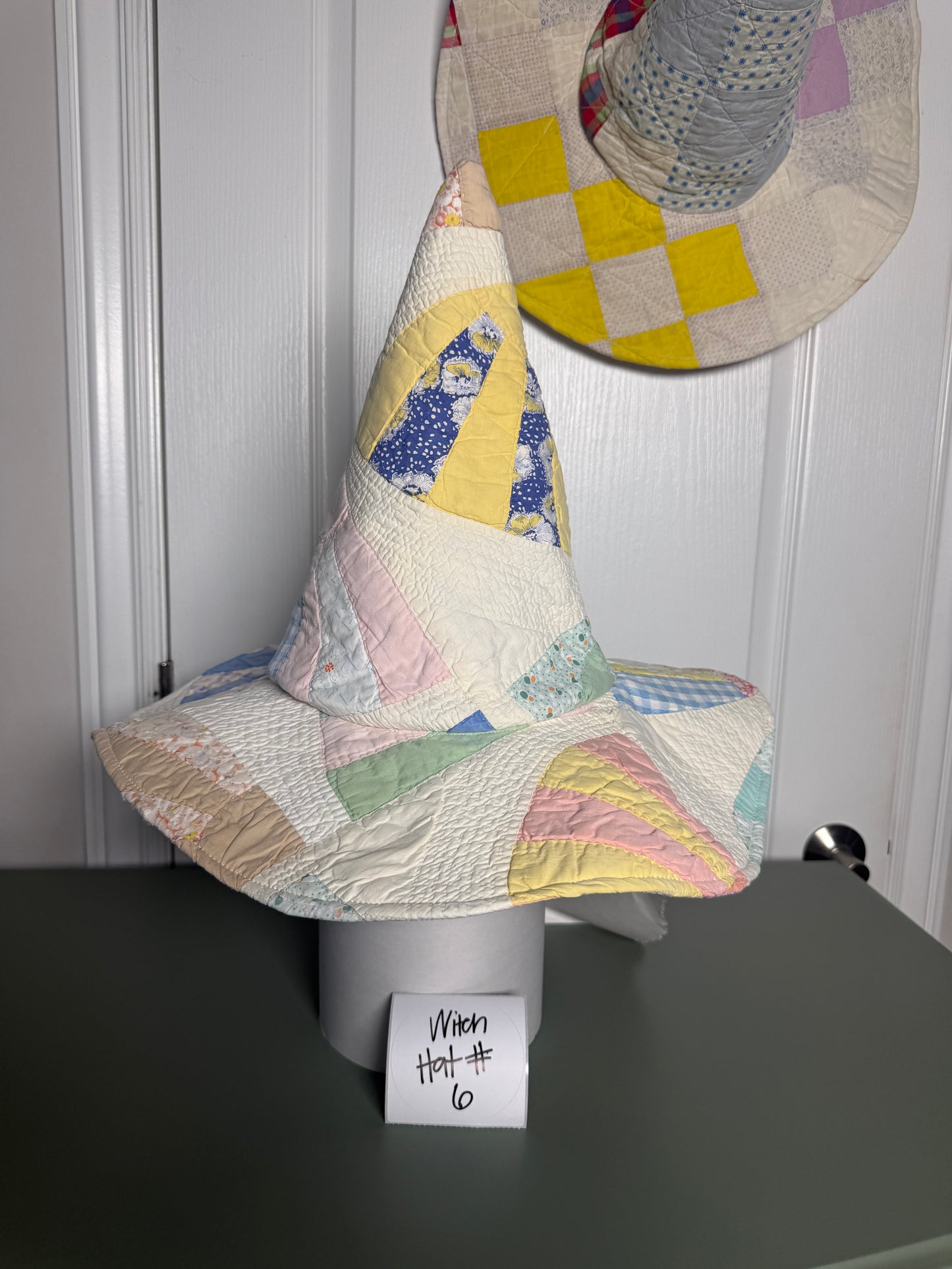 Vintage Quilted Witch Hat #6