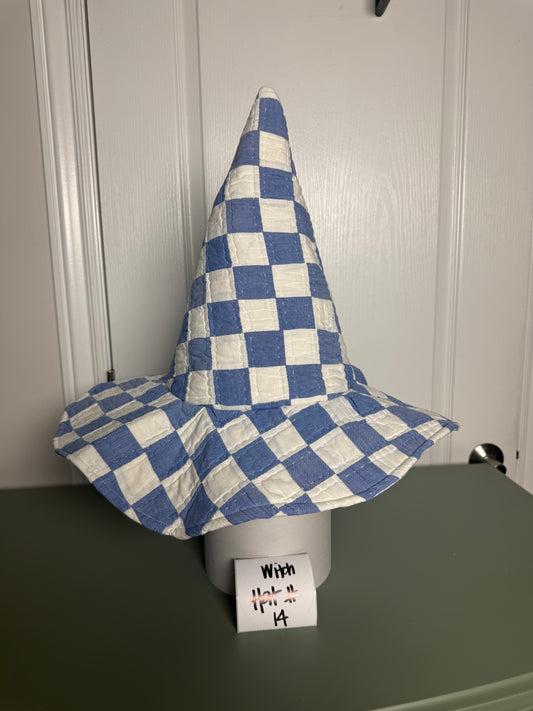 Vintage Quilted Witch Hat #14