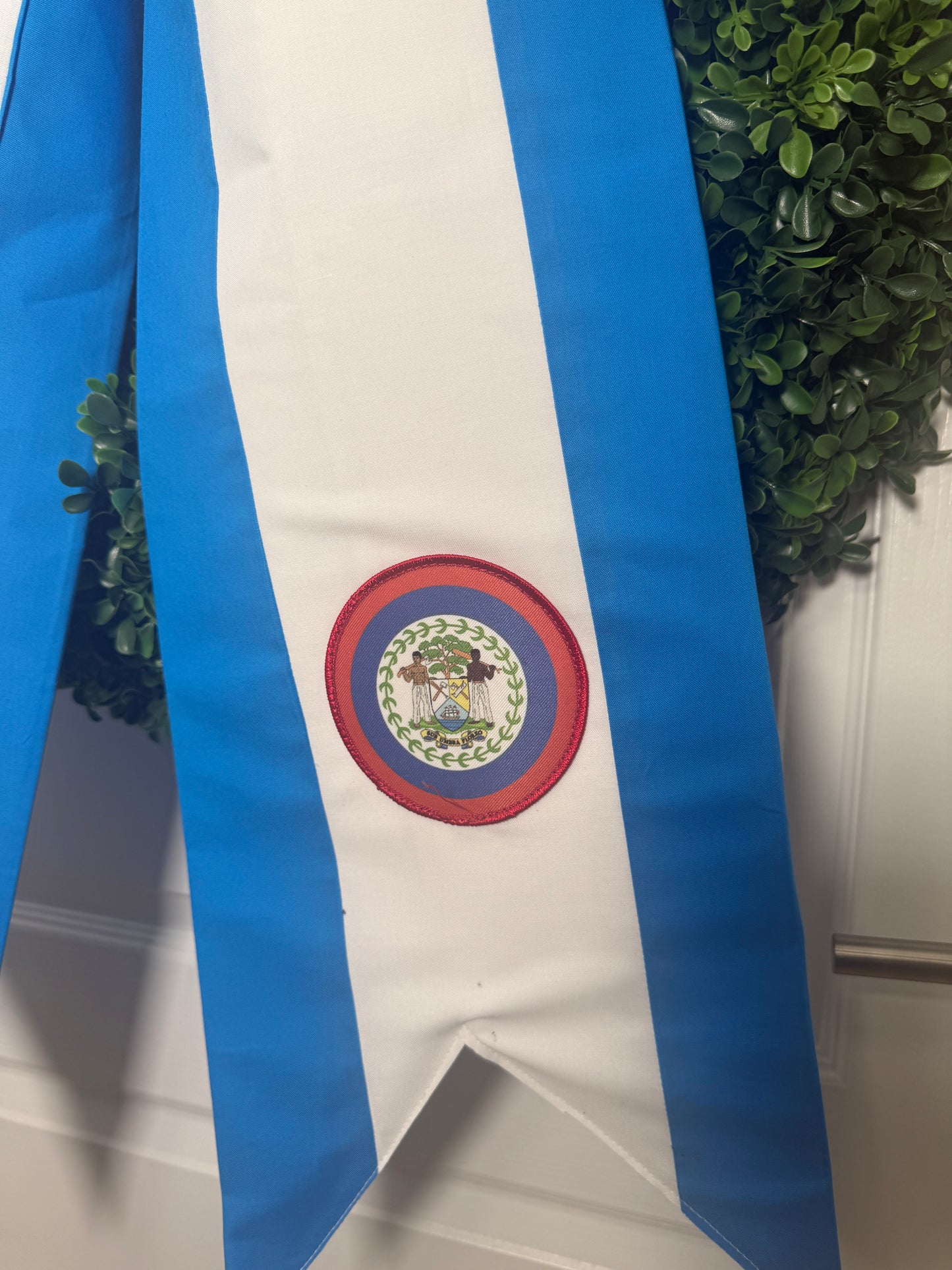 Guatemala Flag Bow | Missionary Farewell Decor | Large Front Door Bow