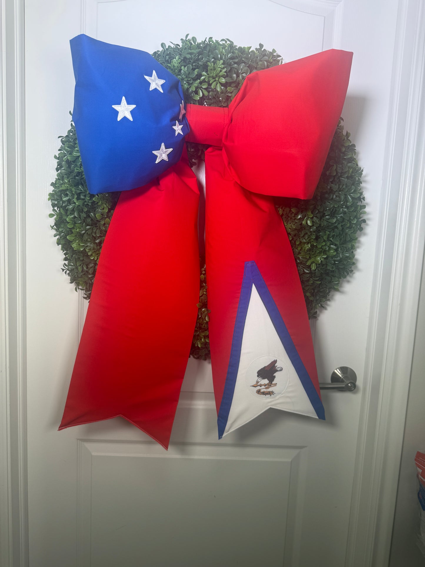 Samoa and American Samoa  Flag Bow | Missionary Farewell Decor | Large Front Door Bow
