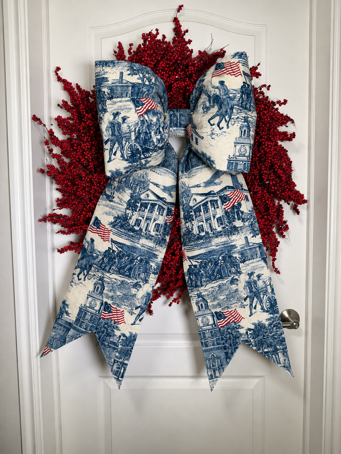 American Revolution Toile Bow