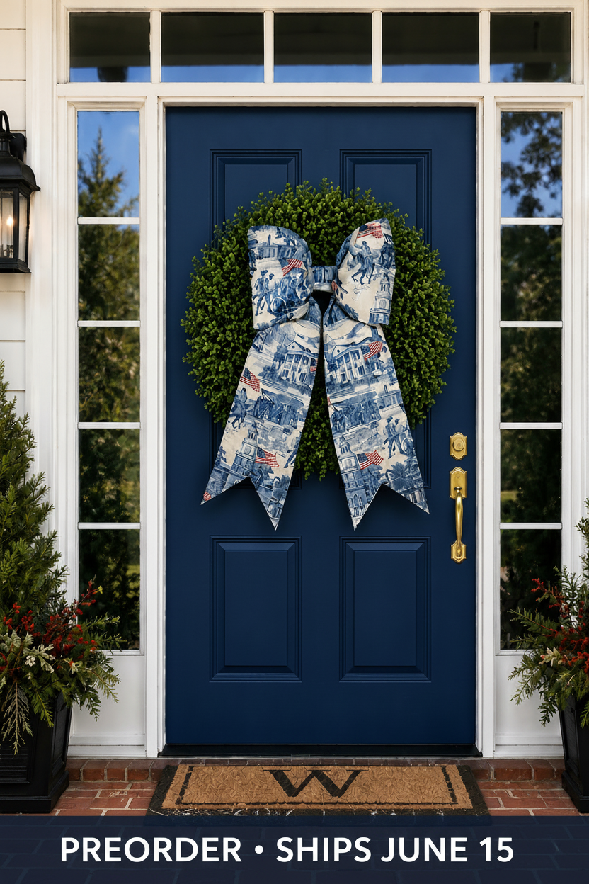 American Revolution Toile Bow
