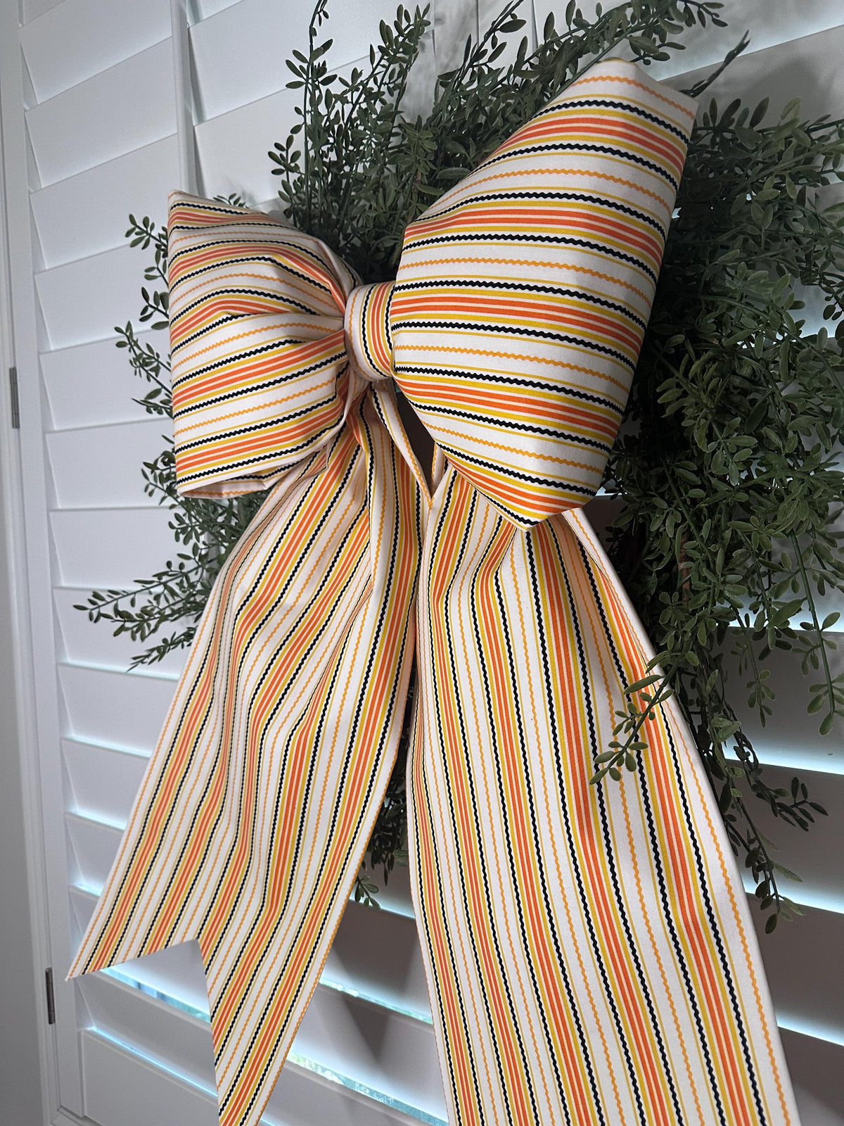 Autumn Stripe Bow Collection| Fall & Halloween Door Décor