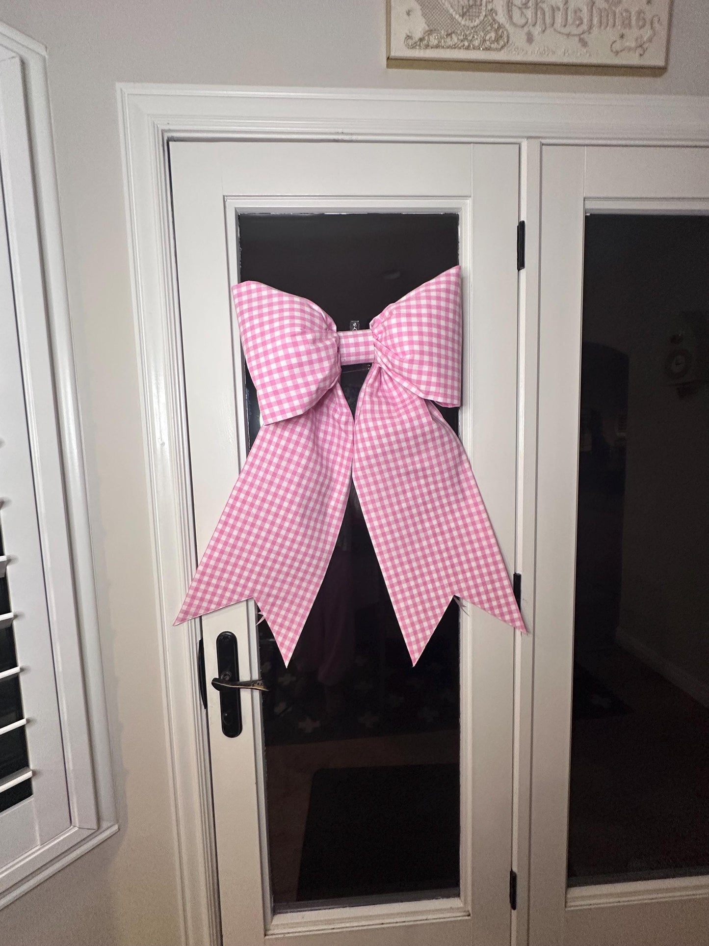 Pink Gingham Bow