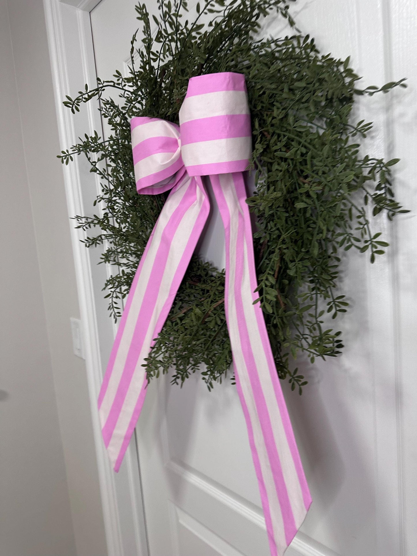 Pink Stripe Bow