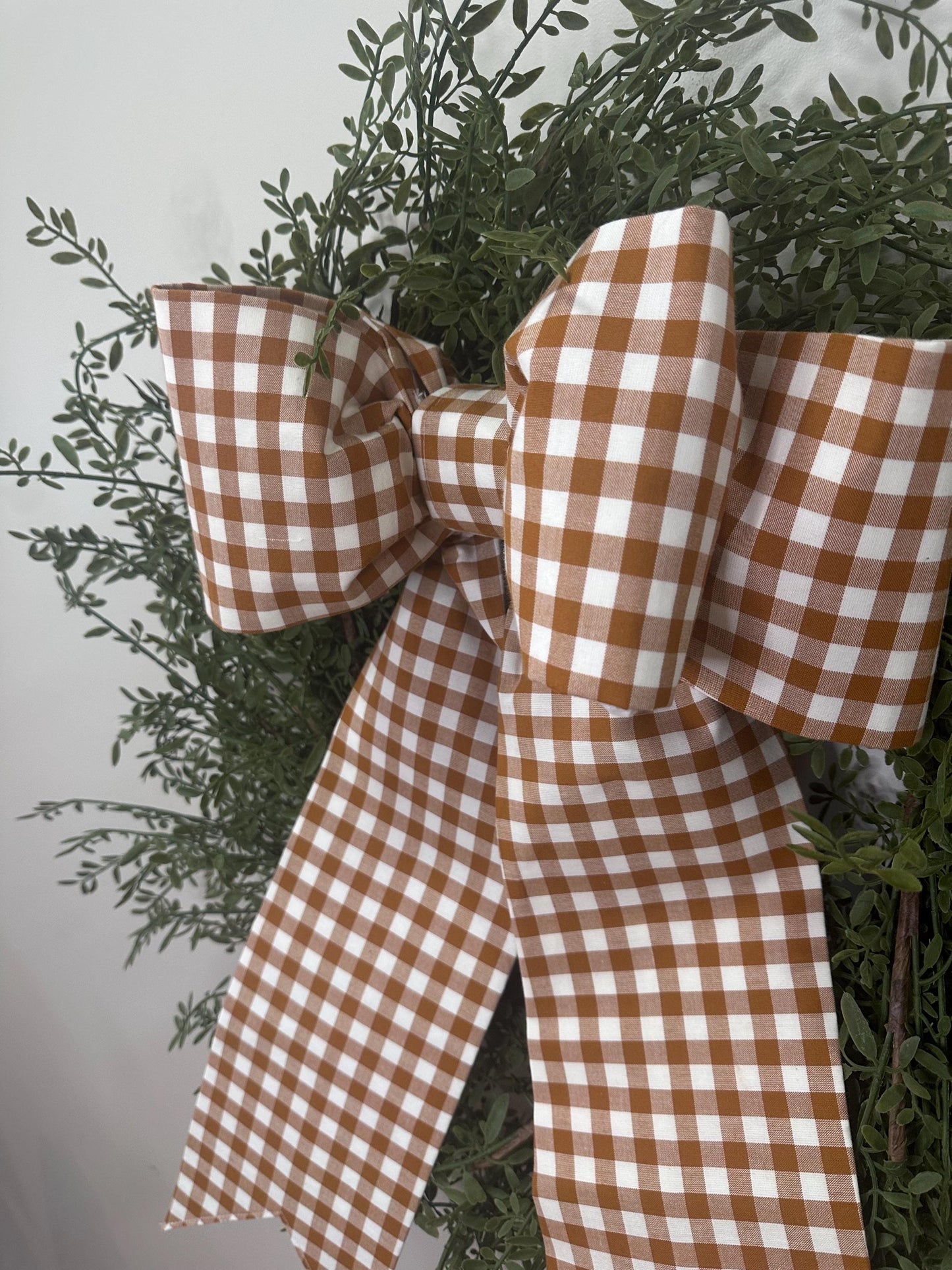 Toffee Windowpane Bow