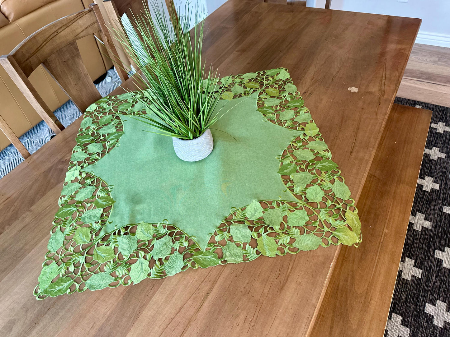 Green Leaf Table Linens