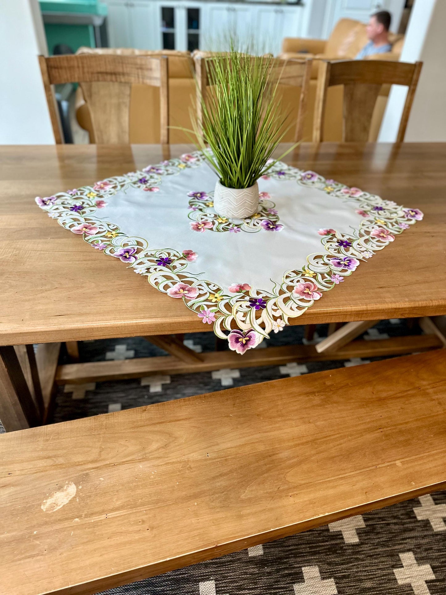 Pansy Patch Table Runner