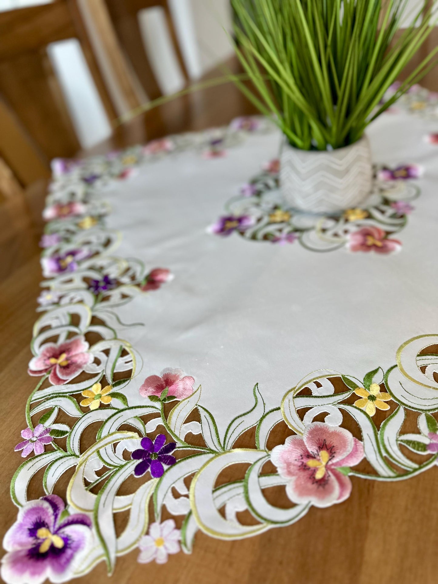 Pansy Patch Table Runner