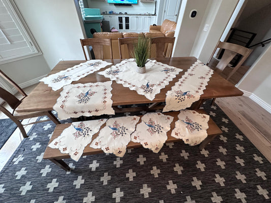 Peacock Table Linens