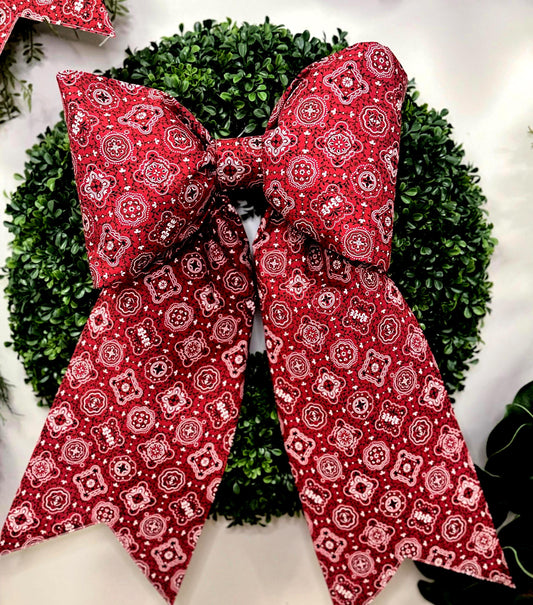 Red Bandana Bow