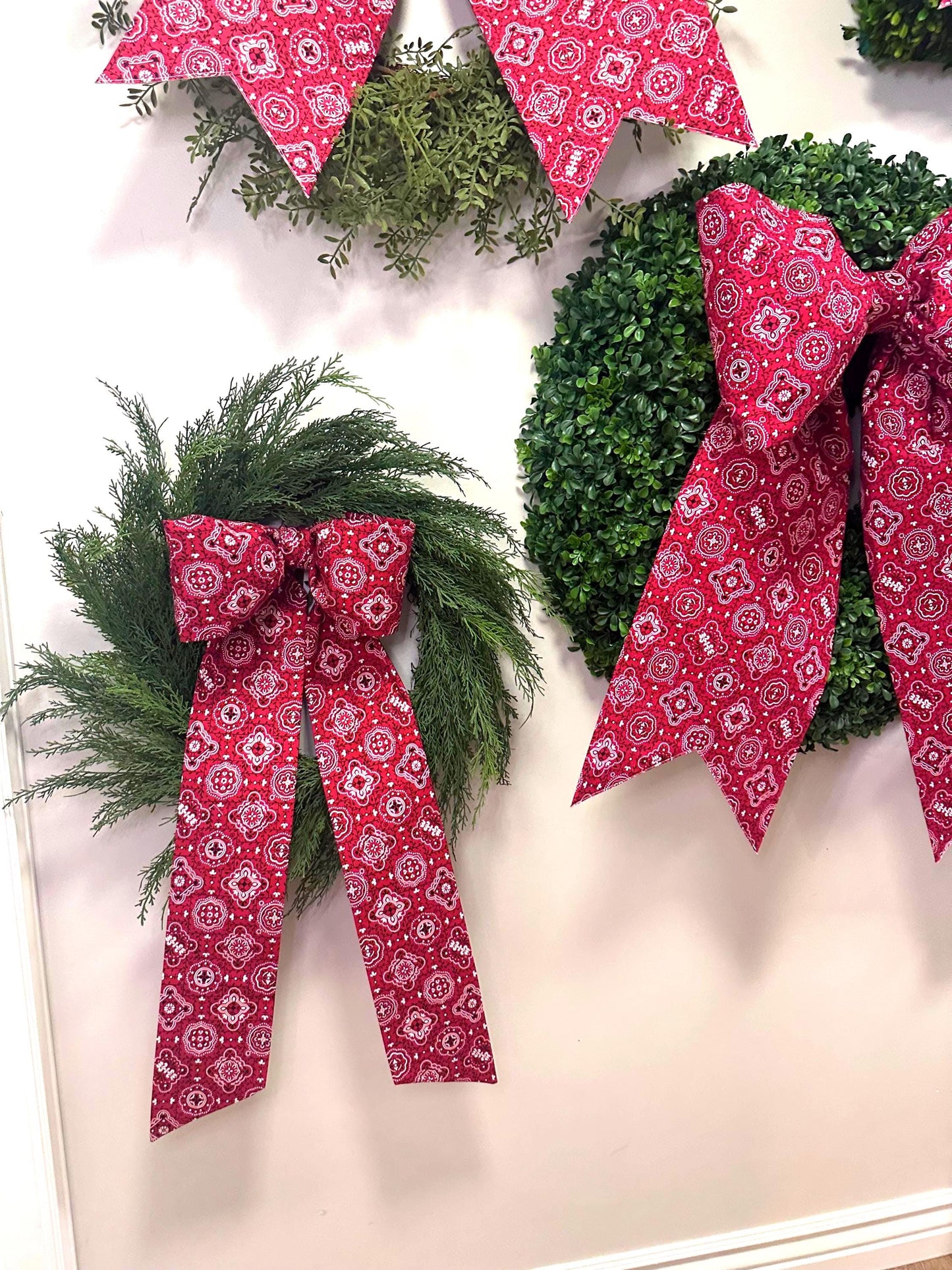Red Bandana Bow