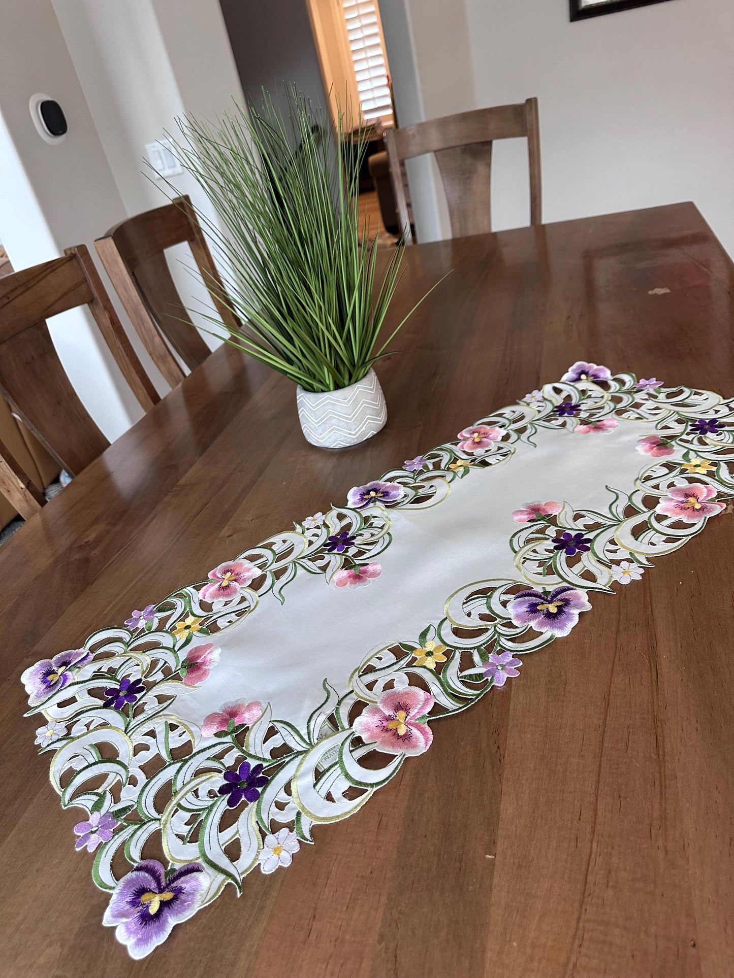 Pansy Patch Table Runner