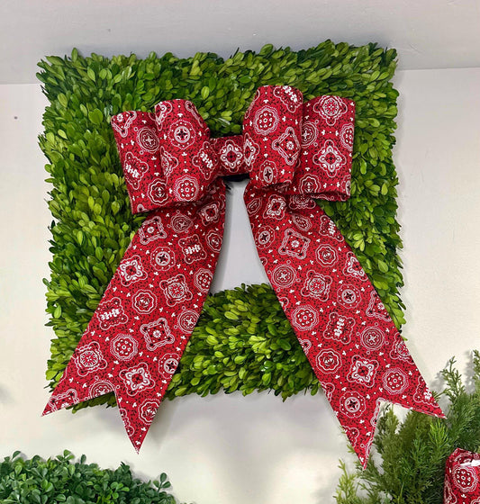Red Bandana Bow