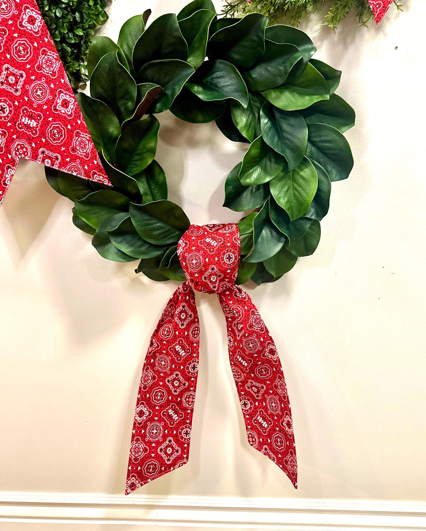 Red Bandana Bow