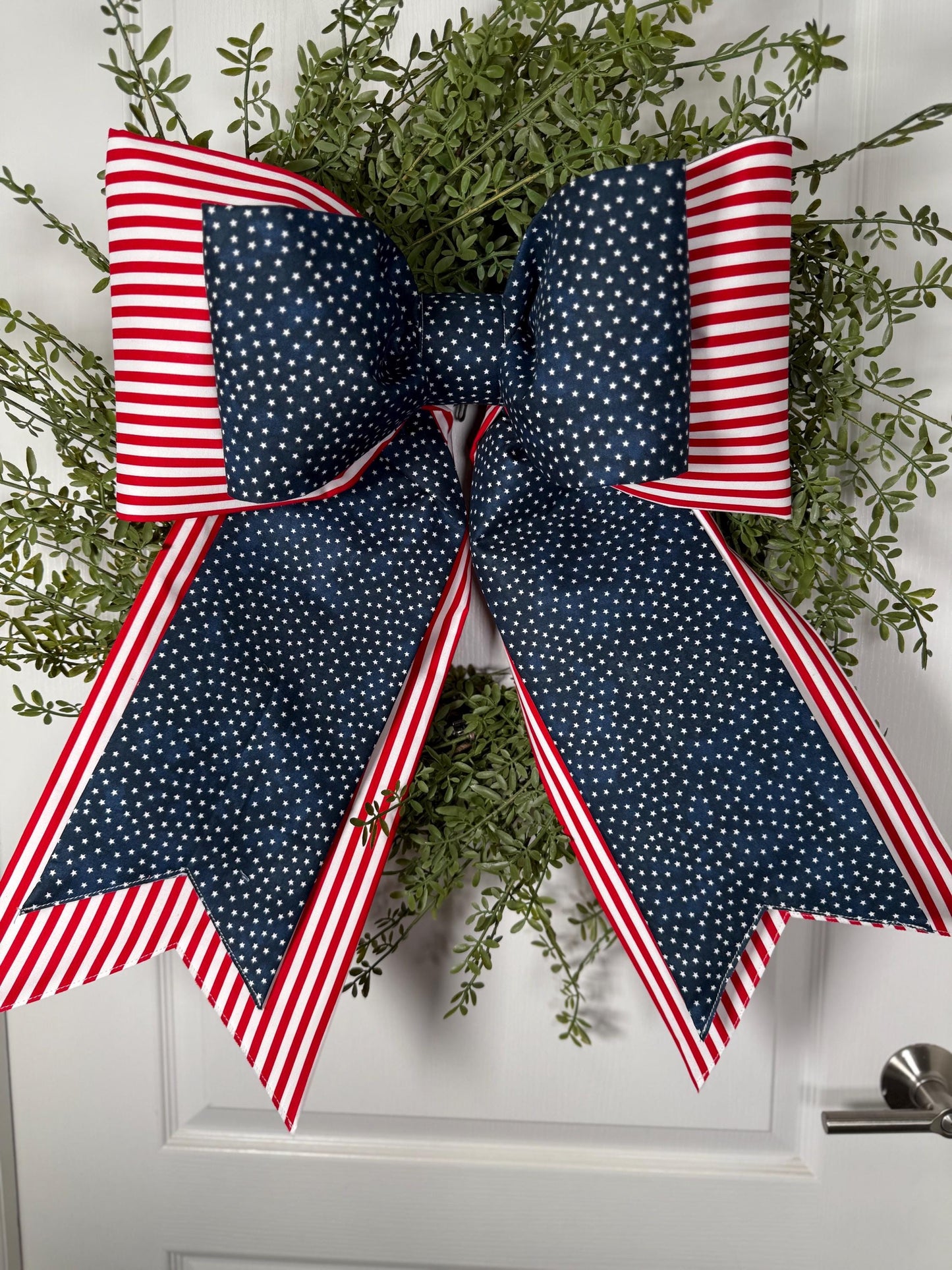 Skinny Stars & Stripes Double Bow