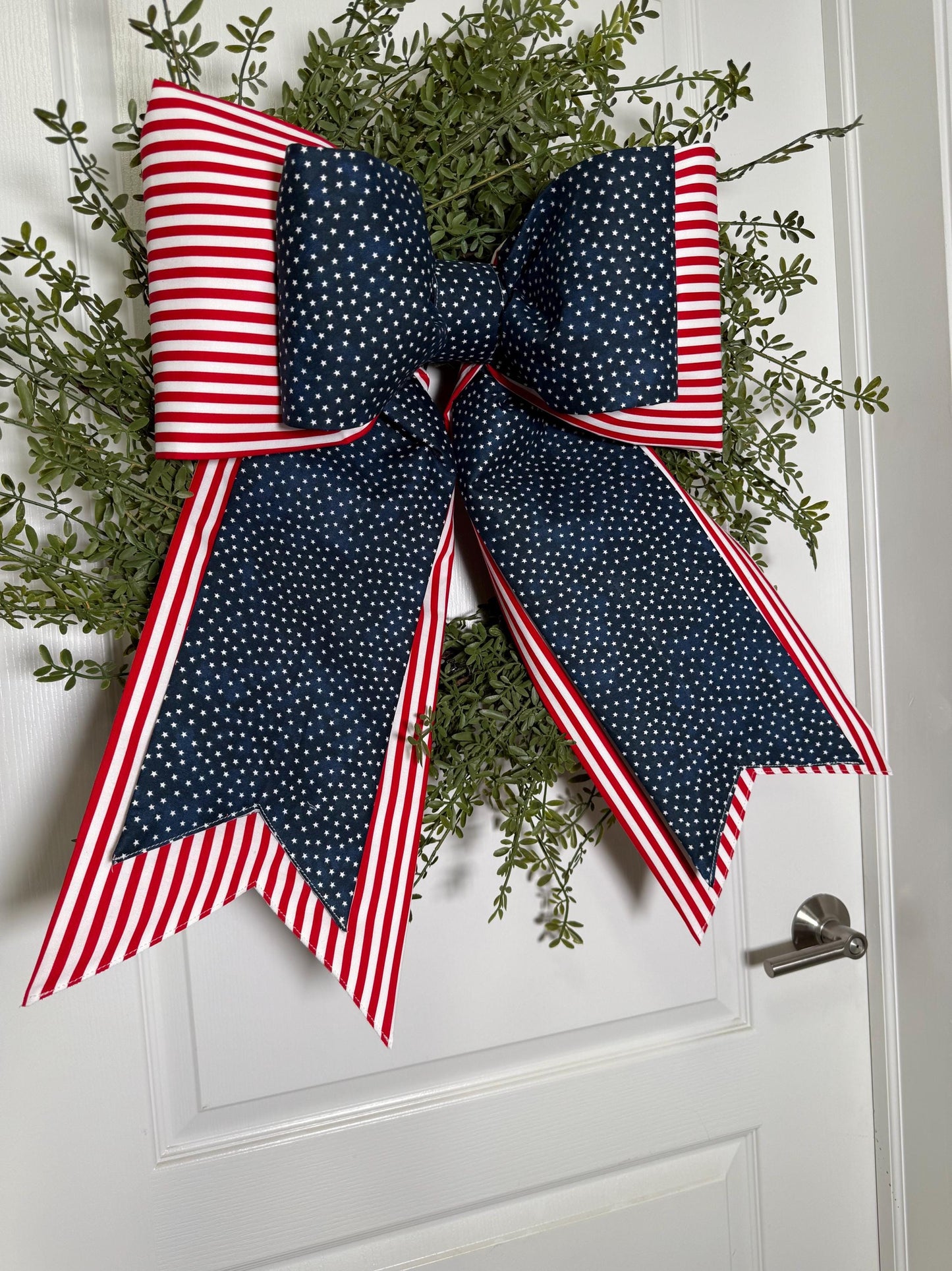 Skinny Stars & Stripes Double Bow