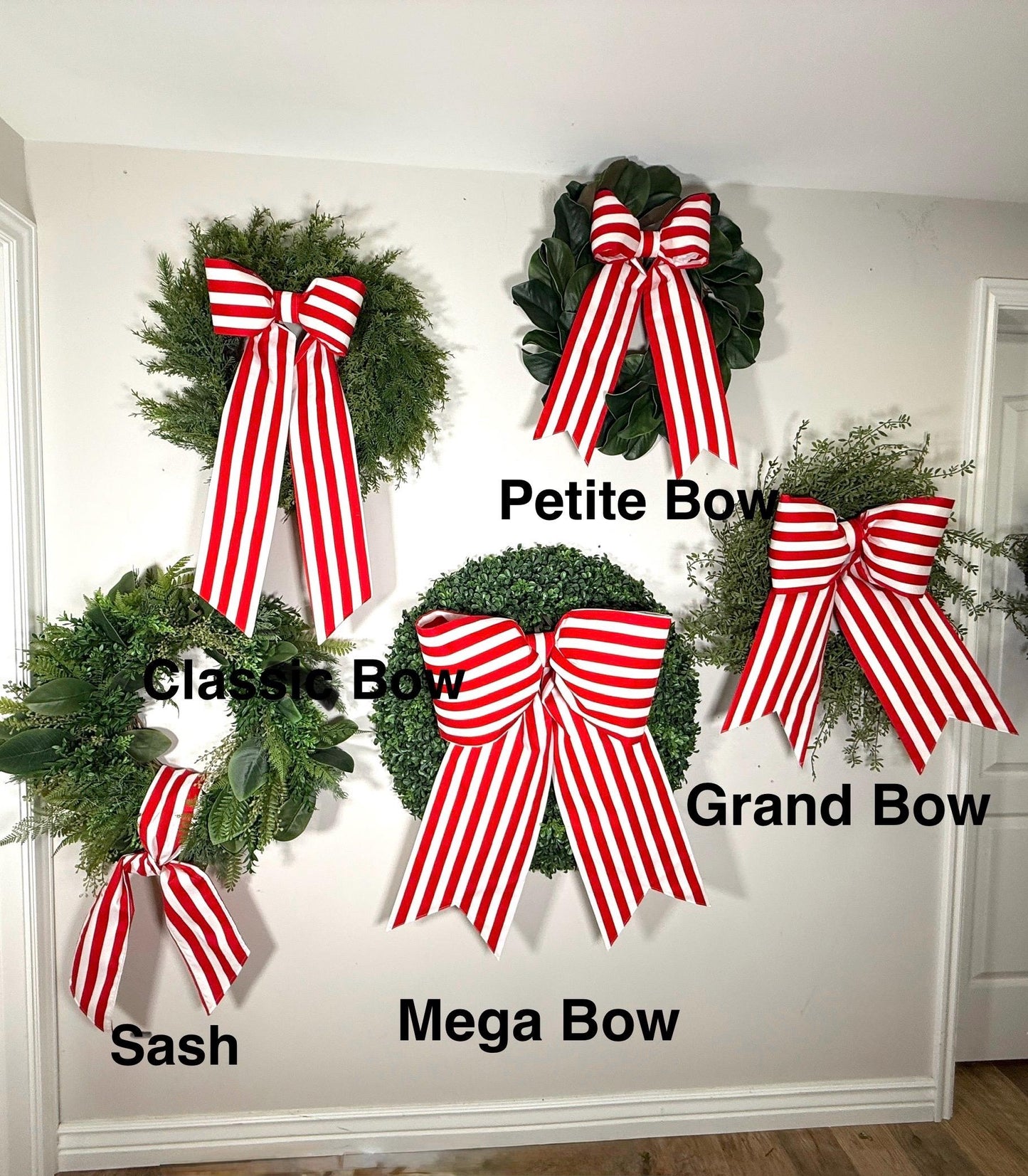 bow sizes with names