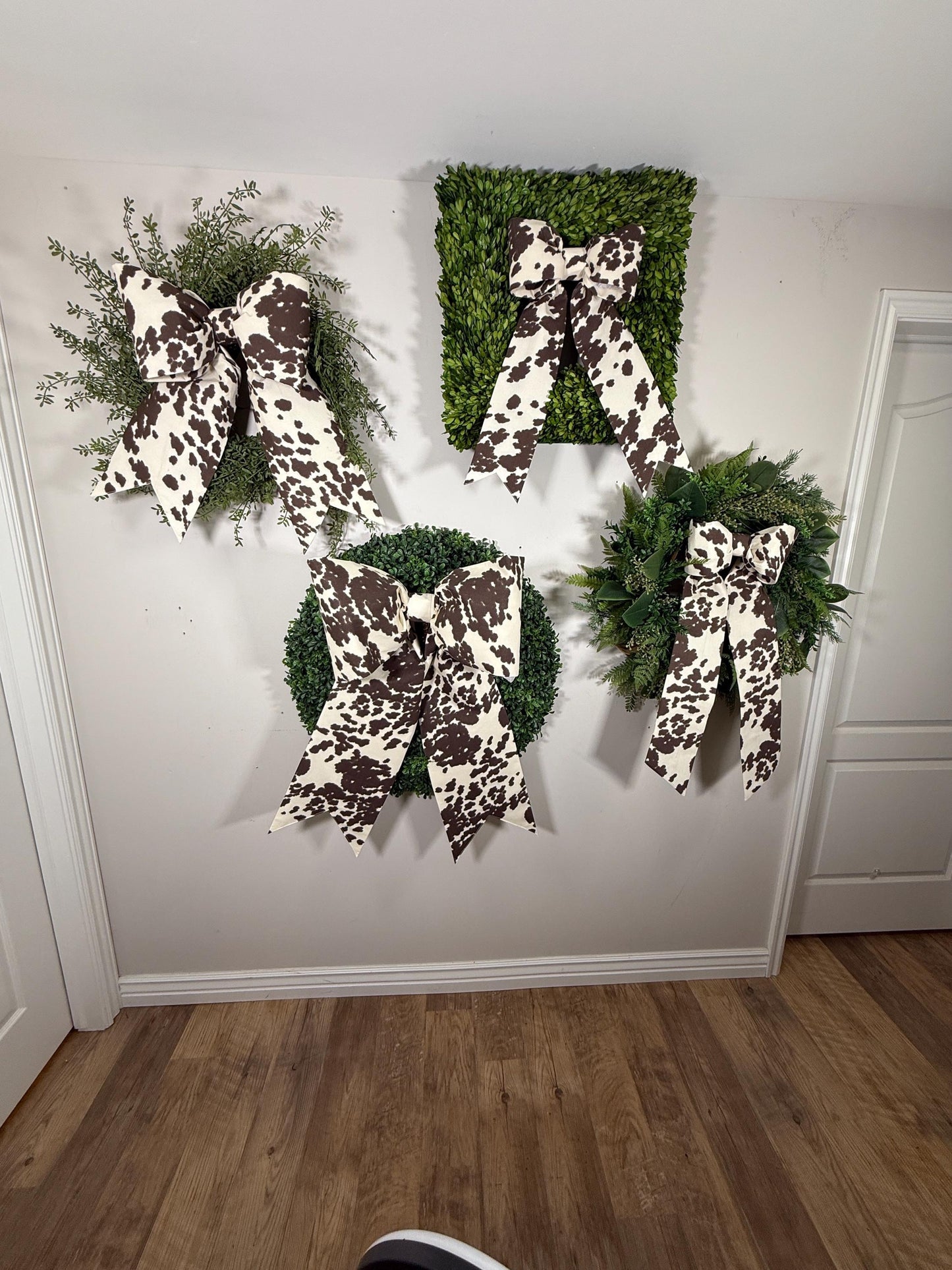 Cow Print Bow