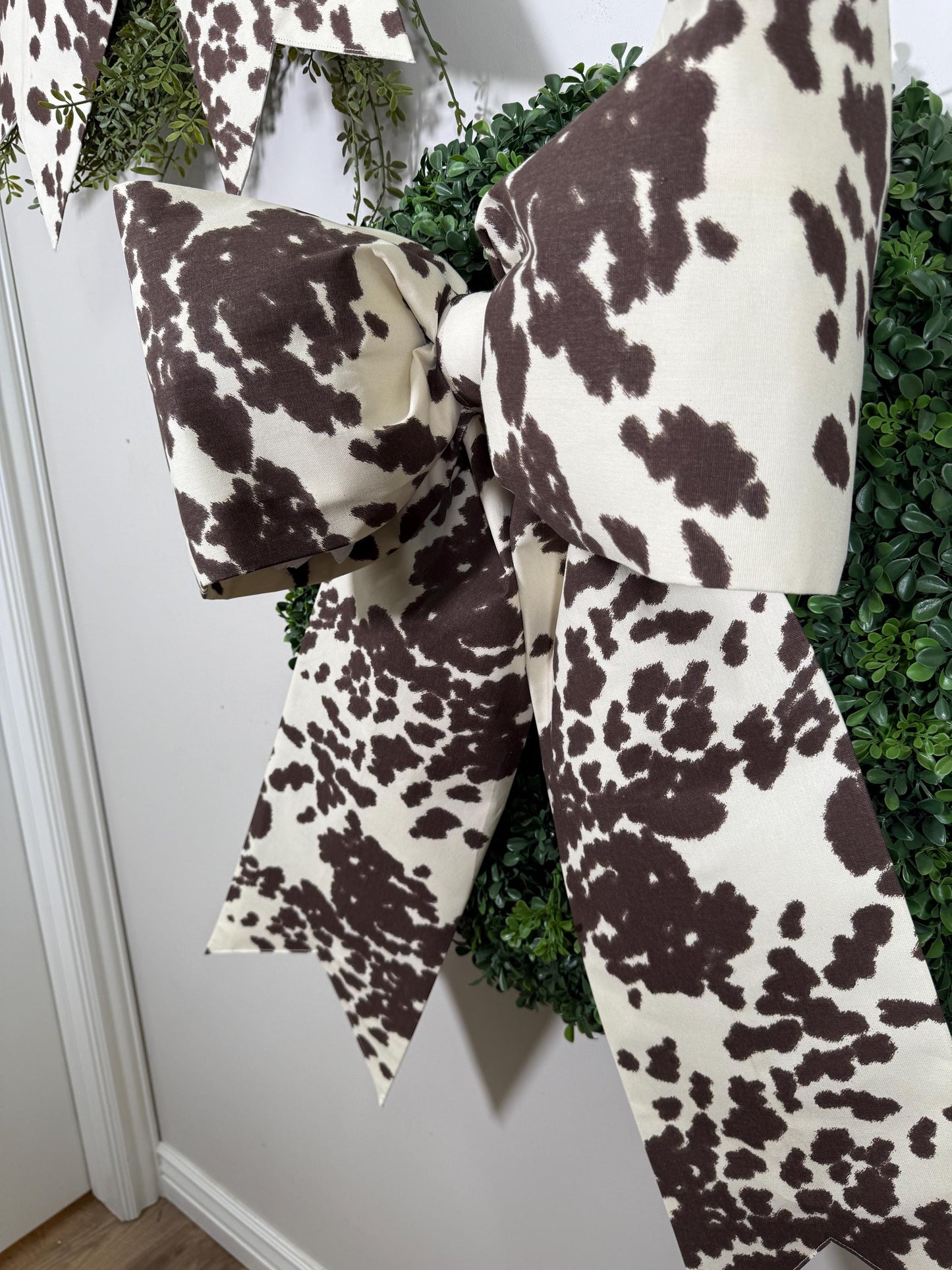 Cow Print Bow