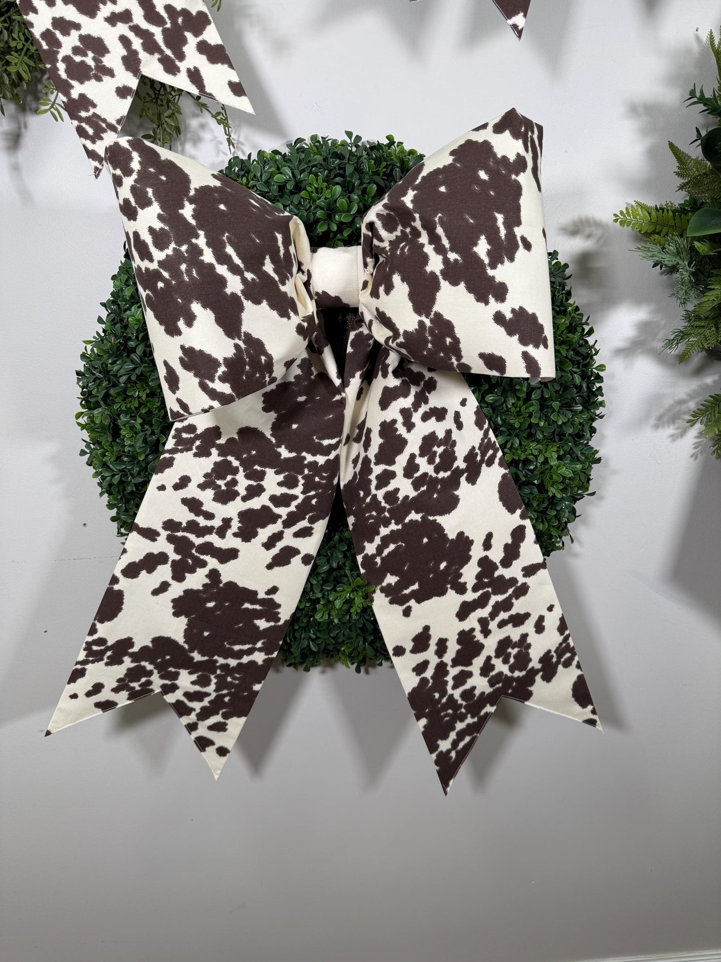 Cow Print Bow
