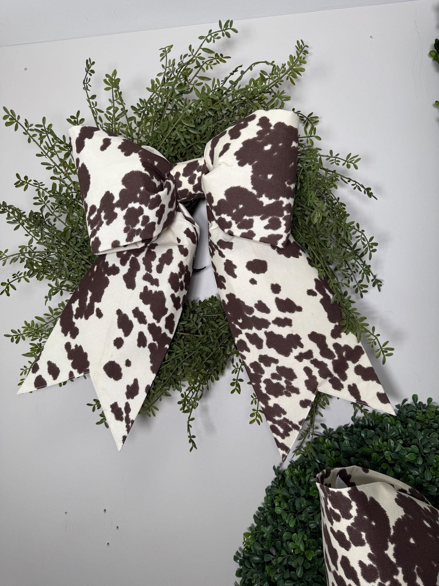 Cow Print Bow