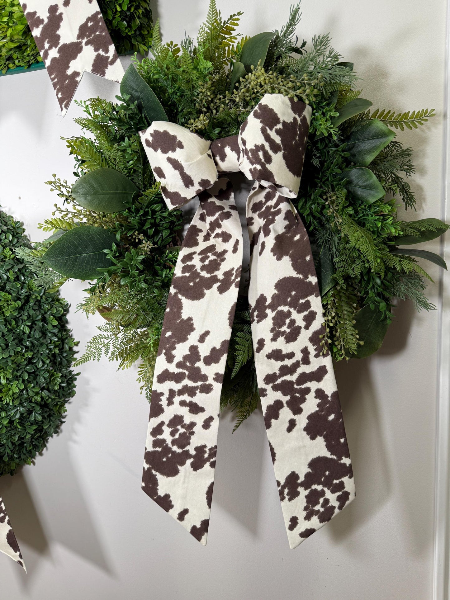 Cow Print Bow