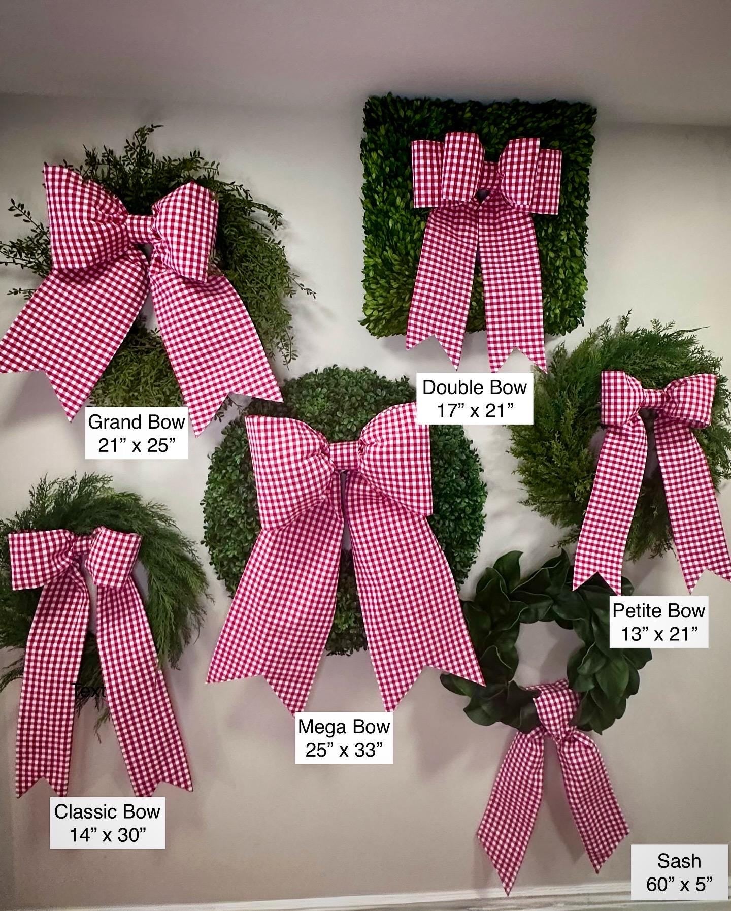 bow sizes