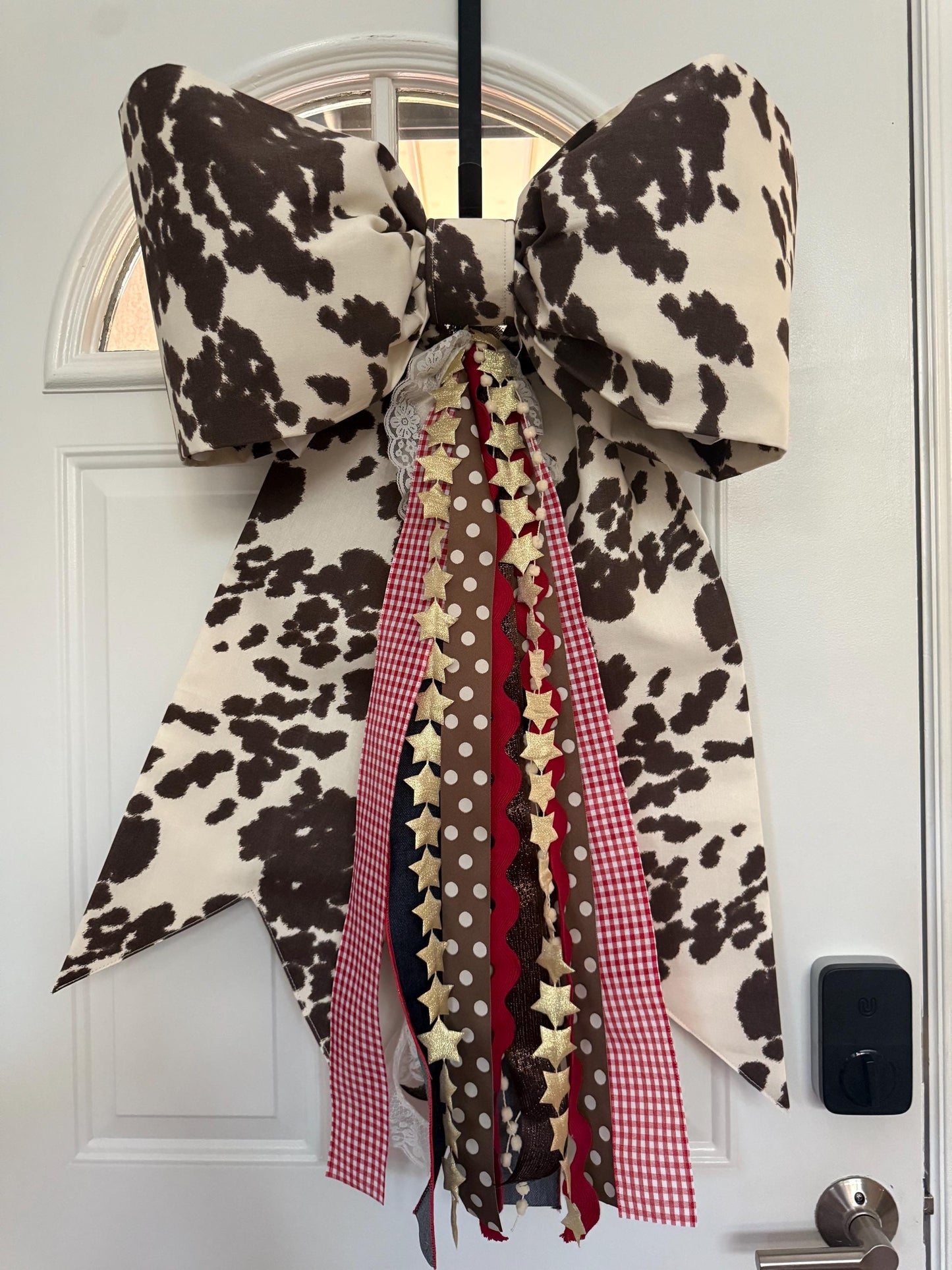 Cow Print Bow