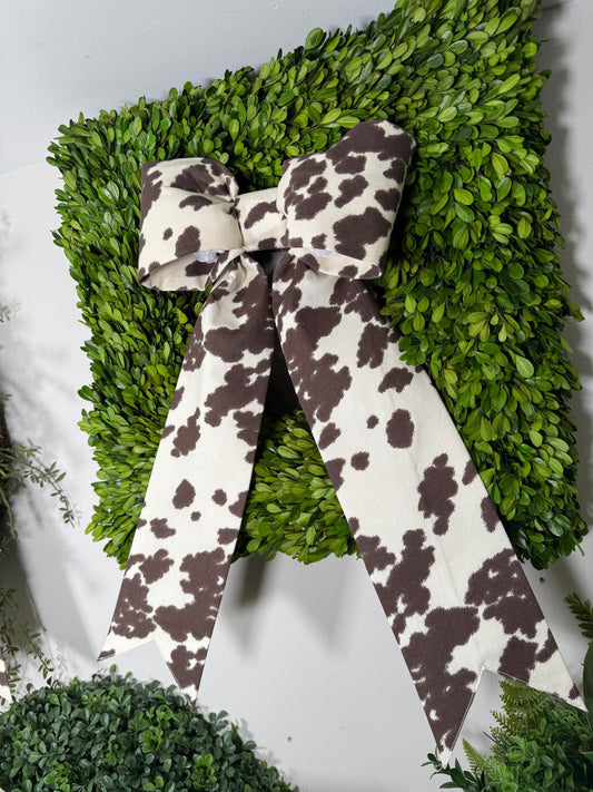 Cow Print Bow