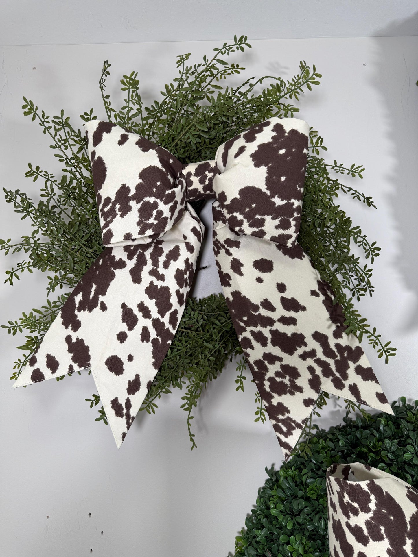 Cow Print Bow
