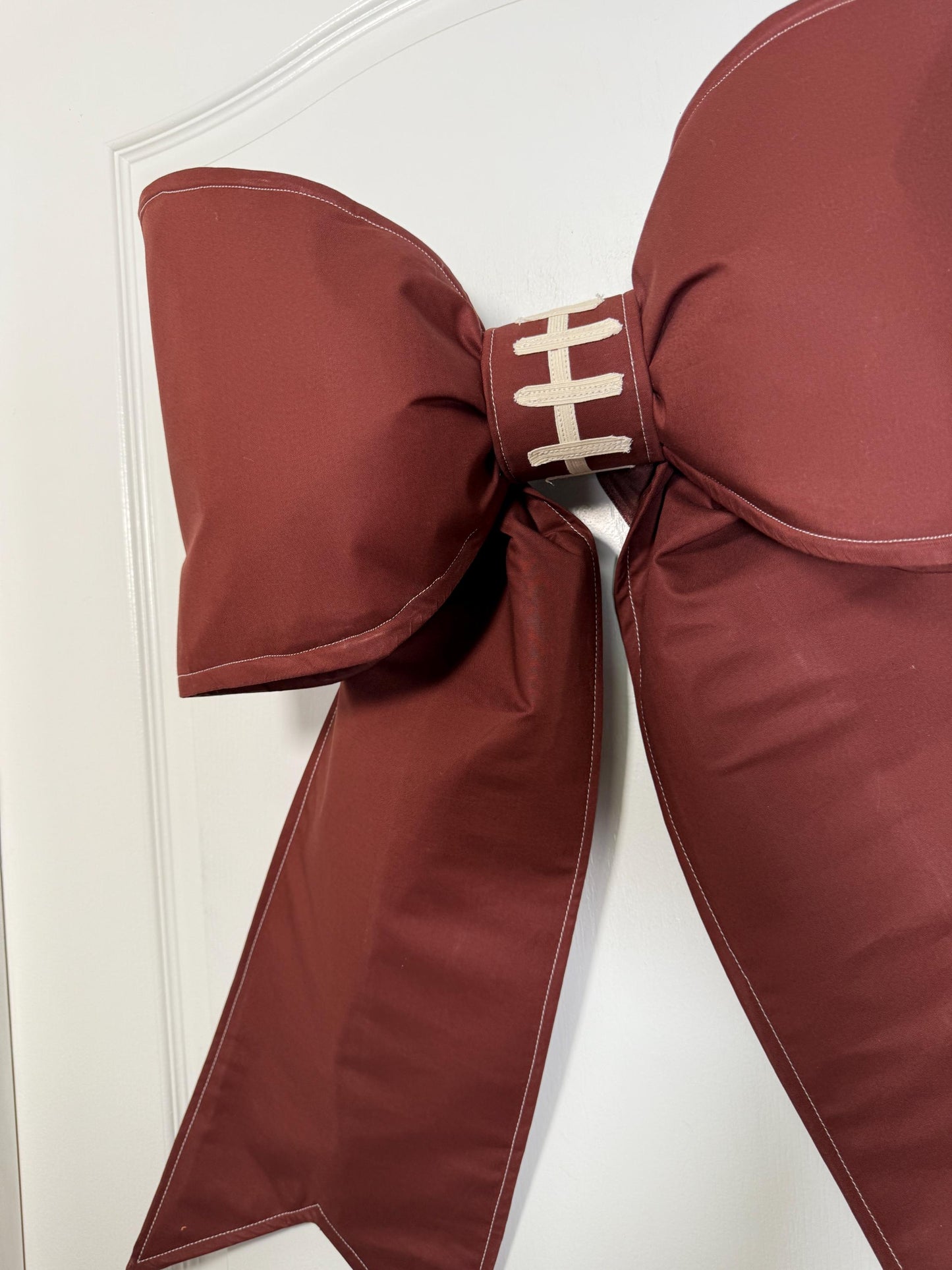 Oversized Football Bow: Game Day Door & Wreath Decor